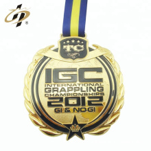Custom zinc alloy gold own design metal grappling sports medal